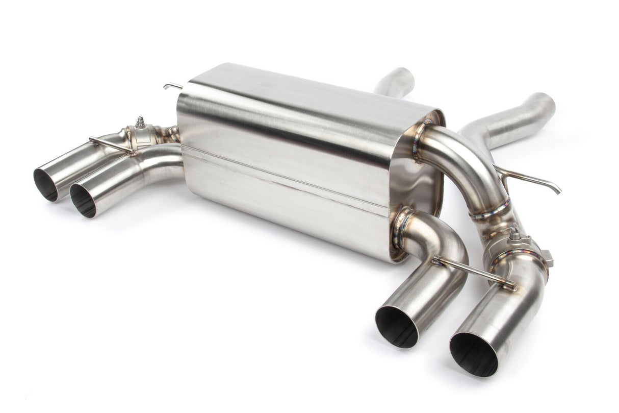 Dinan Free Flow Axle-Back Exhaust & X-Pipe Black Tips