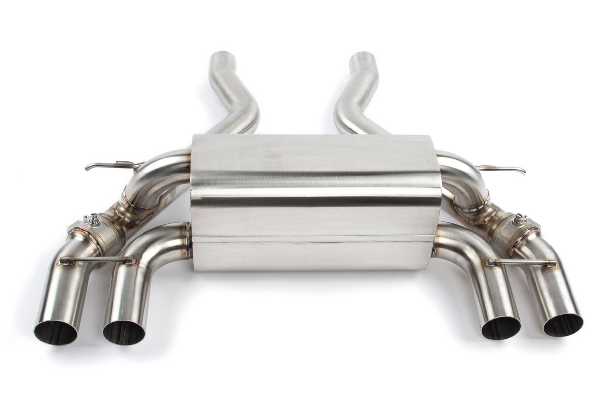 Dinan Free Flow Axle-Back Exhaust & X-Pipe Black Tips