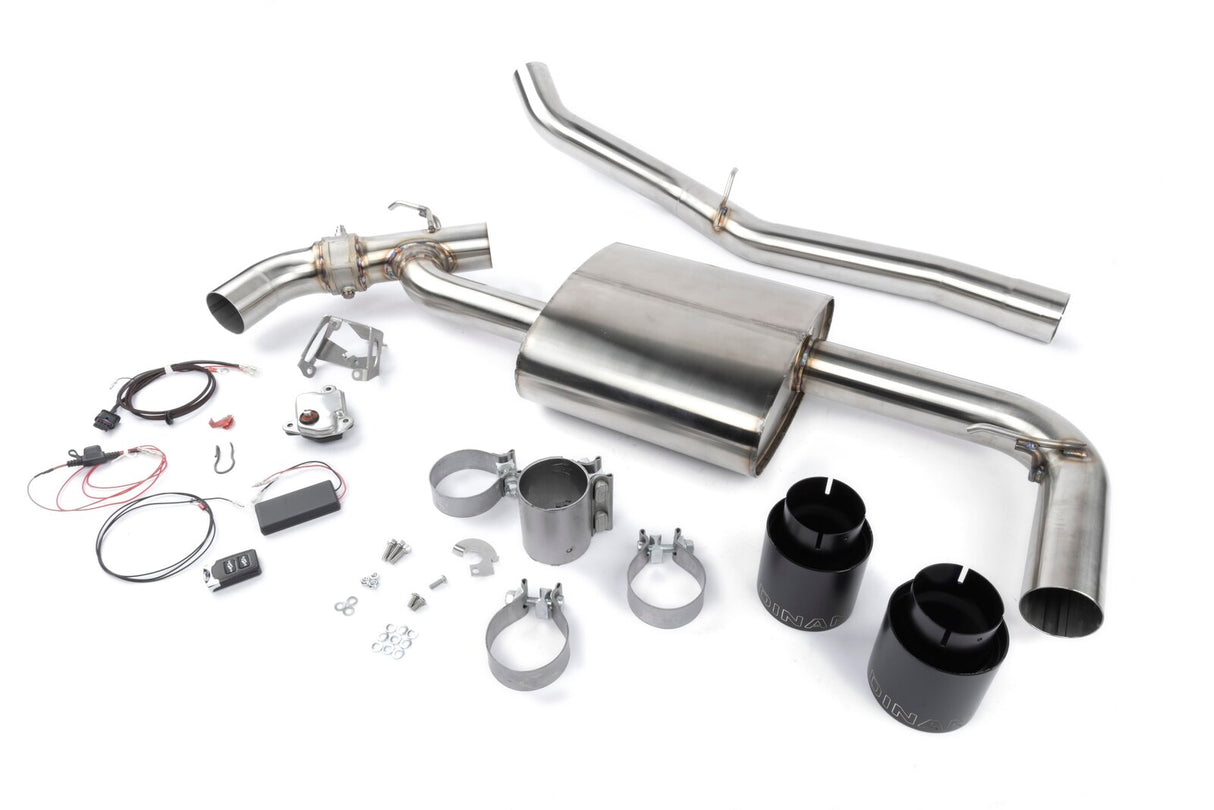 Dinan Valved Axle Back Exhaust Black Tips D660-0084-BLK | Pro Speed Racing