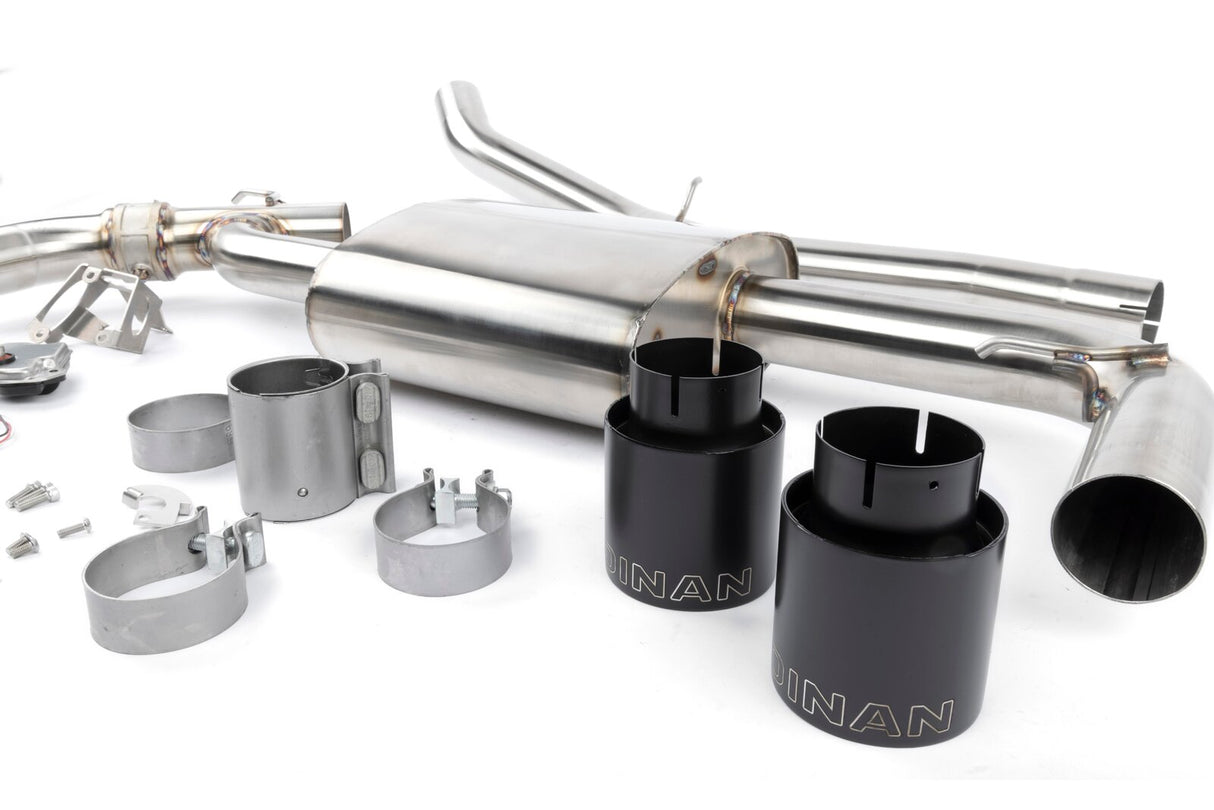 Dinan Valved Axle Back Exhaust Black Tips
