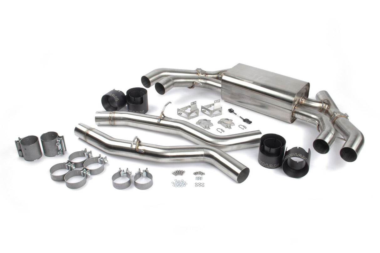 Dinan Free Flow Axle-Back Exhaust Black Tips D660-0086-BLK | Pro Speed Racing