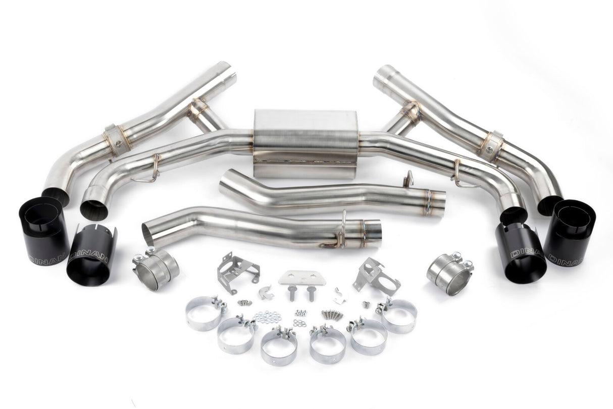 Dinan Valved Axle Back Exhaust Black Tips D660-0090-BLK | Pro Speed Racing