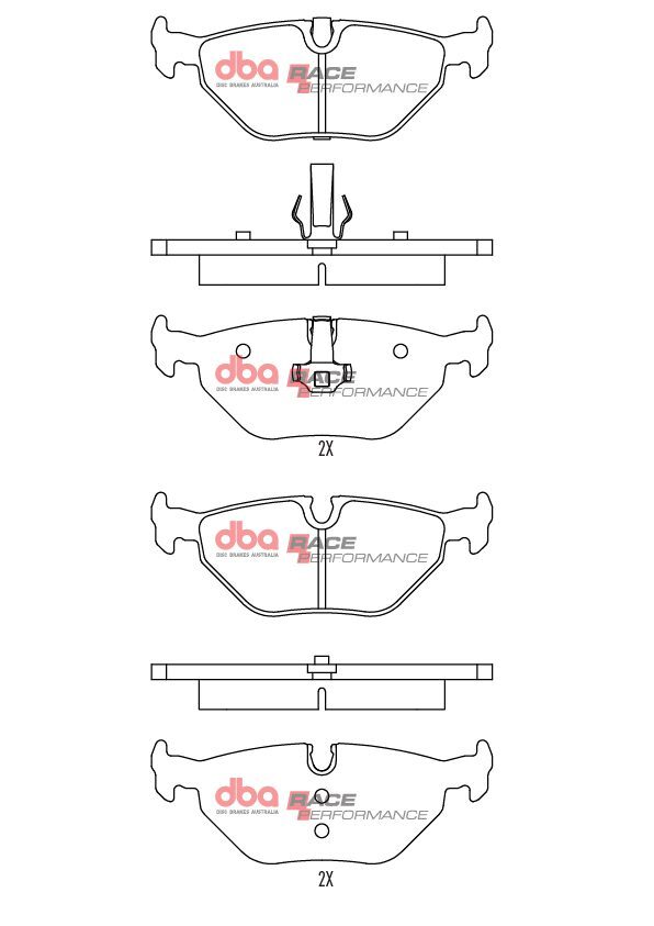 DBA RP Race Performance Rear Brake Pads
