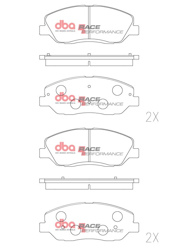 DBA RP Race Performance Front Brake Pads