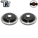 DBA T2 Series Slotted Rear Rotors PAIR - Holden Commodore VE/VF Inc Calais, Berlina DBA2027S