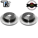 DBA T2 Street Series Slotted Rear Rotors PAIR - STI 08-17/BRZ tS 17-19/Toyota 86 GTS 17-19 Brembo