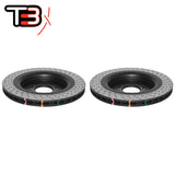 DBA T3 4000XD Drilled/Dimpled Rotors PAIR