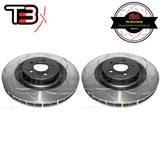 DBA T3 4000 Series Slotted Front Rotors - Ford Mustang GT FM/FN 15-19 (6 Piston Brembo) DBA42166S
