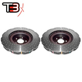 DBA T3 4000XD Wave Drilled/Dimpled Rotors PAIR