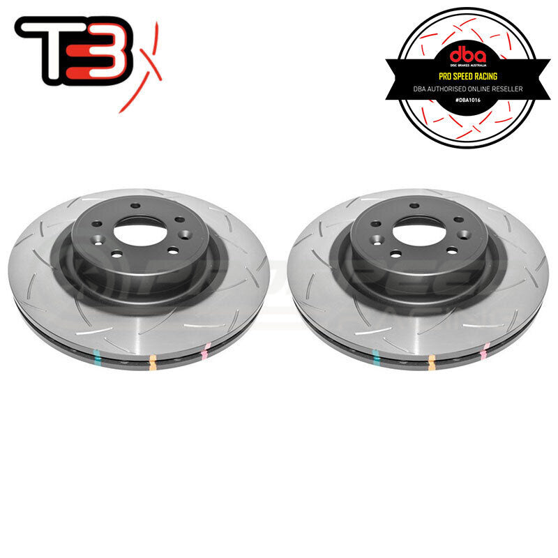 DBA T3 4000 Series Slotted Rear Rotors PAIR - Jeep Grand Cherokee SRT WH/WK2 06-19 DBA42633S | PSR