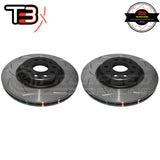 DBA T3 4000 Series Slotted Front Rotors PAIR - Audi A1, A3, TT/VW Golf Mk5, Mk6, Mk7 DBA2806S