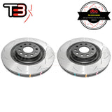 DBA T3 4000 Series Slotted Front Rotors PAIR - VW Golf Mk5/Mk6/Passat B6/B7/Scirocco/Audi A3 8P/S3