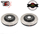 DBA T3 4000 Series Slotted Front Rotors - VW Golf GTI/R Mk7/Passat/Audi A3 8V/S3 8V/TT DBA42830