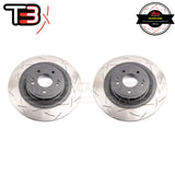 DBA T3 4000 Series Slotted Front Rotors PAIR - Kia Stinger GT CK DBA43342S | Pro Speed Racing