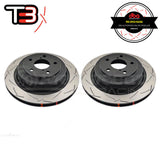 DBA T3 4000 Series Slotted Rear Rotors PAIR - Subaru WRX 01-07/Liberty 04-09/Outback 04-09 DBA4653S