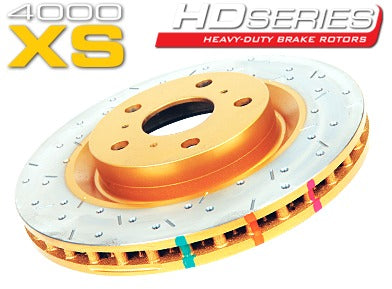DBA HD 4000XS Slotted/Cross Drilled Rotors PAIR