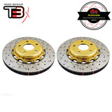DBA HD 5000XS Gold Series 2-Piece Slotted Front Rotors PAIR - WRX/STI 99-00 DBA5000GLDXS | Pro Speed