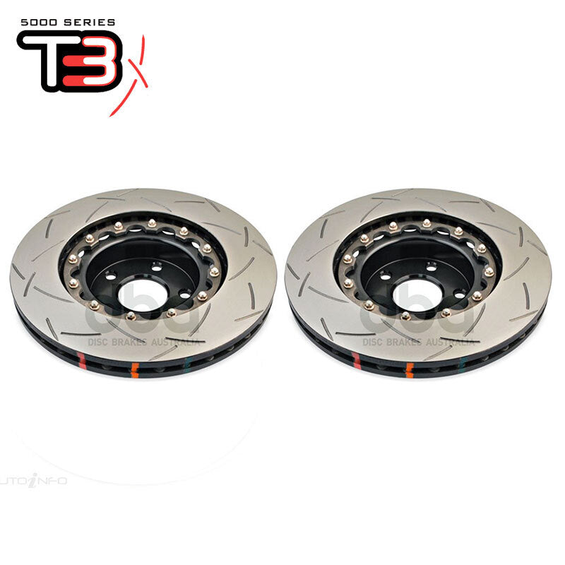DBA T3 5000 2-Piece Slotted Rotors PAIR