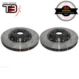 DBA T3 5000 Series 2-Piece Slotted Front Rotors PAIR - Mustang GT FM/FN 15-19 DBA52166BLKS | PSR