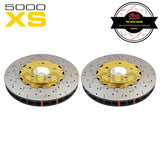 DBA HD 5000XS Gold Series 2-Piece Slotted Front Rotors PAIR - Evo 5-9 (Brembo) DBA52218GLDXS | PSR