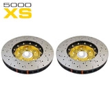 DBA HD 5000XS Gold 2-Piece Slotted Rotors PAIR