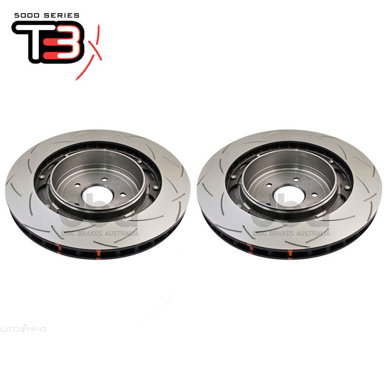 DBA T3 5000 2-Piece Slotted Rotors PAIR