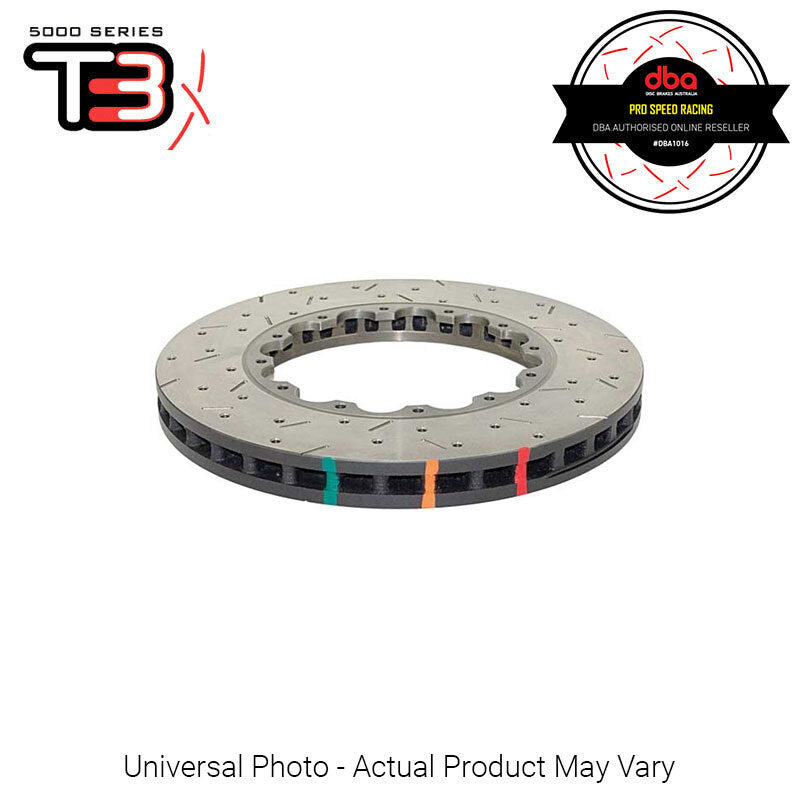DBA T3 5000XD Series 2-Piece Drilled Front Left Rotor Replacement Ring SINGLE - Nissan GT-R R35