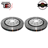 DBA T3 5000 Silver Series 2-Piece Slotted Front Rotors PAIR - Audi RS4 B8/RS5 8T/Audi R8 DBA52834