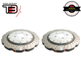 DBA Wave XD 5000 Silver Series 2-Piece Drilled Rear Rotors PAIR - Audi RS4 B8/RS5 8T DBA52835WSLVXD