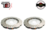 DBA Wave XD 5000 Silver 2-Piece Drilled Rotors PAIR