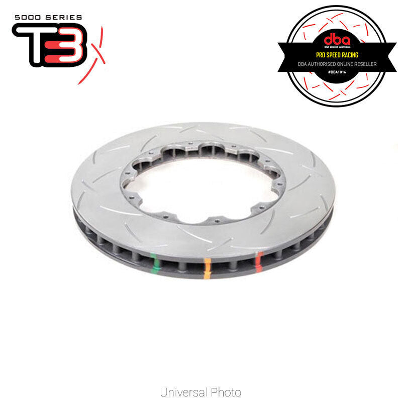 DBA 5000 T3 Series Slotted Replacement Ring SINGLE Left Hand - Lotus Exige Series 2 V6 13-15 (Front)