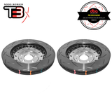 DBA T3 5000 Silver 2-Piece Slotted Rotors PAIR