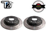 DBA T2 Street Series Slotted Rear Rotors PAIR - Mazda MX-5 NA 89-93 (1.6L) DBA531S | Pro Speed 