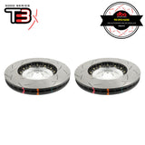 DBA T3 5000 2-Piece Slotted Rotors Silver PAIR