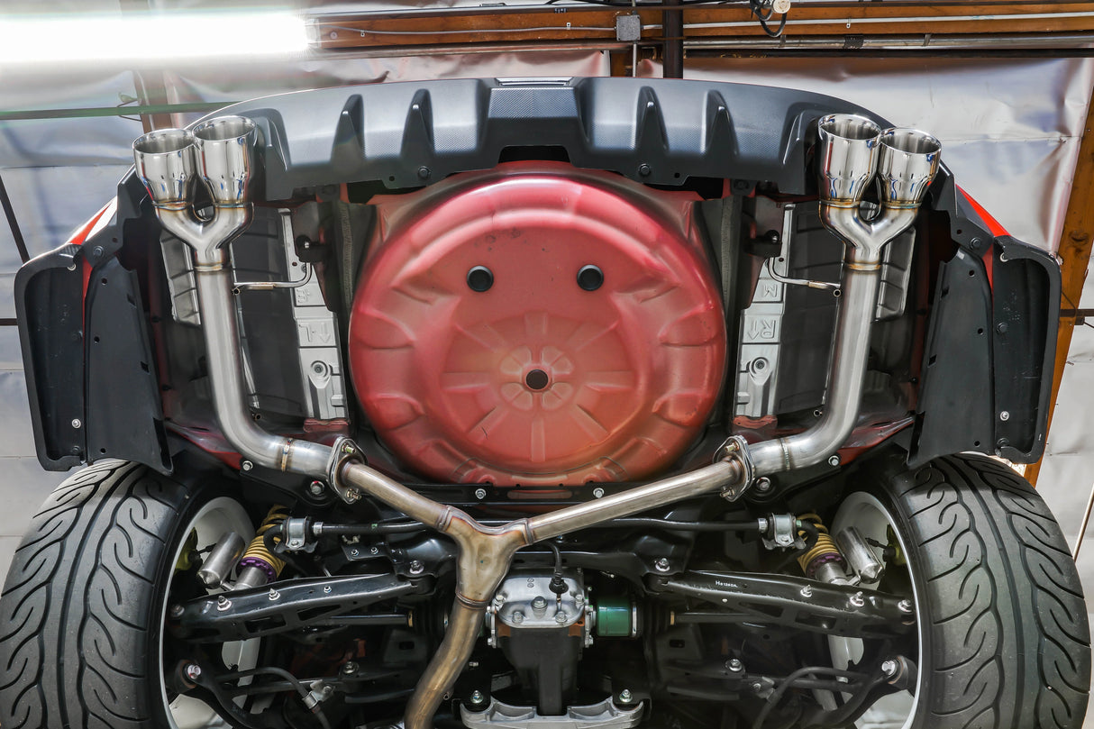 Remark Axle Back Exhaust System - 4" Tips