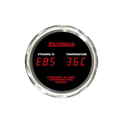 Zeitronix ECA 2 CAN Bus Ethanol Content Analyzer Kit w/Sensor and Dual E%/Temp Gauge