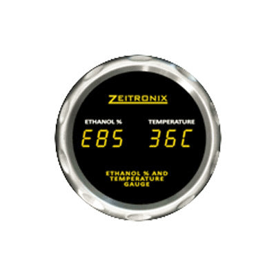 Zeitronix ECA 2 CAN Bus Ethanol Content Analyzer Kit w/Sensor and Dual E%/Temp Gauge
