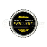 Zeitronix ECA 2 Ethanol Content Analyzer Kit w/Sensor and Dual E%/Temp Gauge