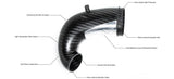 Eventuri Carbon Fibre Turbo Inlet Tube w/ No Flange