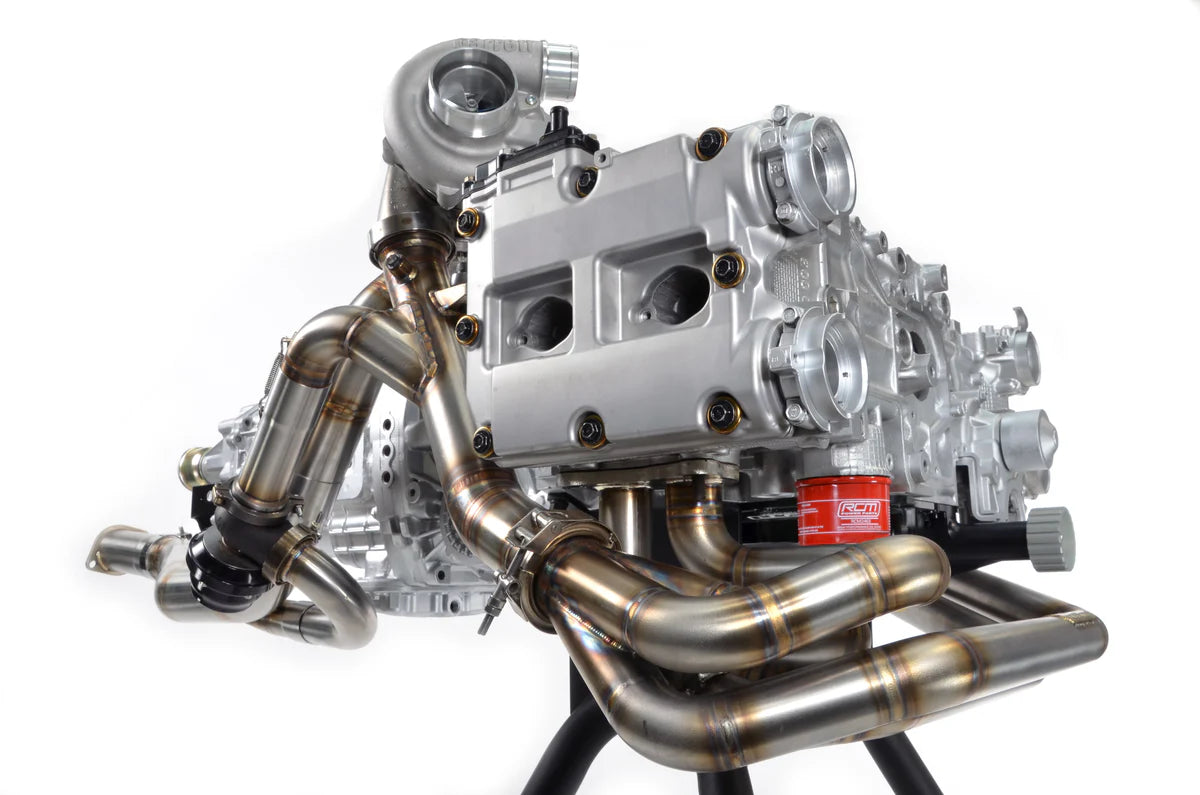 Roger Clark Motorsport Rotated V-Band Turbo Up Pipe & Down Pipe Kit - Garrett Turbo Fitment