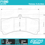 Project Mu Club Racer RC09 Brake Pads