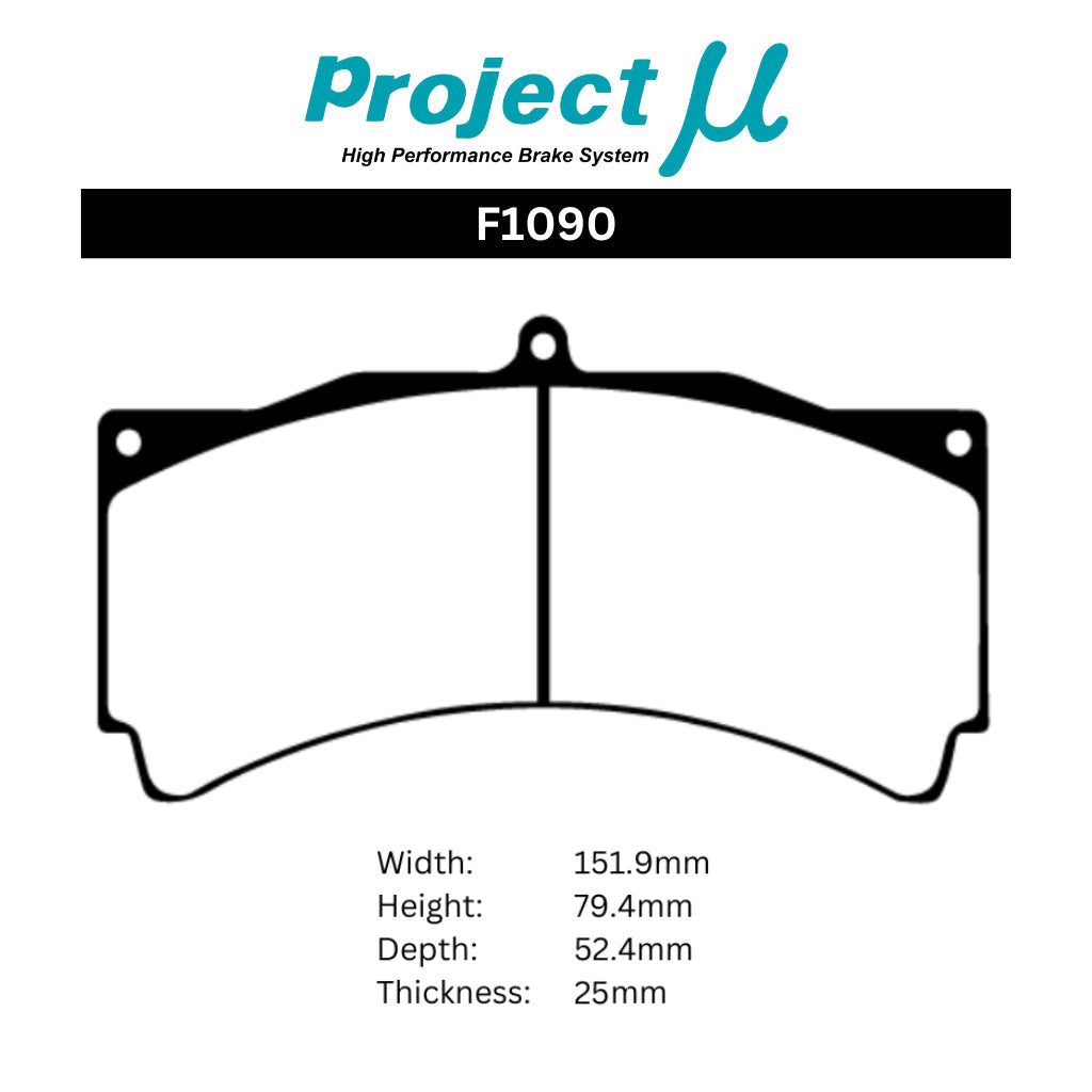 Project Mu H16-03 Motorsport Brake Pads - CR6420 Alcon CP3558D54 16mm Caliper
