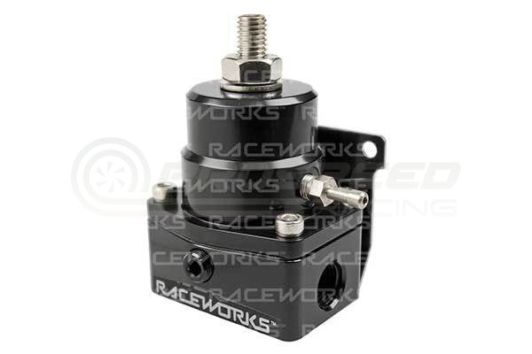 Raceworks EFI Adjustable FPR Fuel Pressure Regulator 3x AN-6 ORB Ports FPR-501BK | Pro Speed Racing