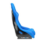 NRG FRP Race Bucket Seat Large - Black Shell/Blue Cloth
