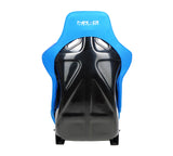 NRG FRP Race Bucket Seat Large - Black Shell/Blue Cloth