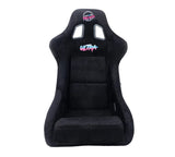 NRG "PRISMA ULTRA Edition" FRP Race Bucket Seat Large - Gold Pearl Shell/Black Alcantara Suede