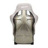NRG "PRISMA ULTRA Edition" FRP Race Bucket Seat Large - Gold Pearl Shell/Grey Alcantara Suede