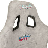 NRG "PRISMA ULTRA Edition" FRP Race Bucket Seat Large - Gold Pearl Shell/Grey Alcantara Suede