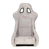 NRG "PRISMA ULTRA Edition" FRP Race Bucket Seat Large - Gold Pearl Shell/Grey Alcantara Suede
