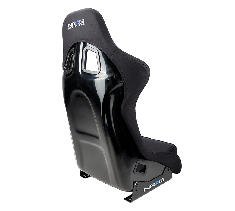 NRG FRP Race Bucket Seat Medium - Black Shell/Black Cloth